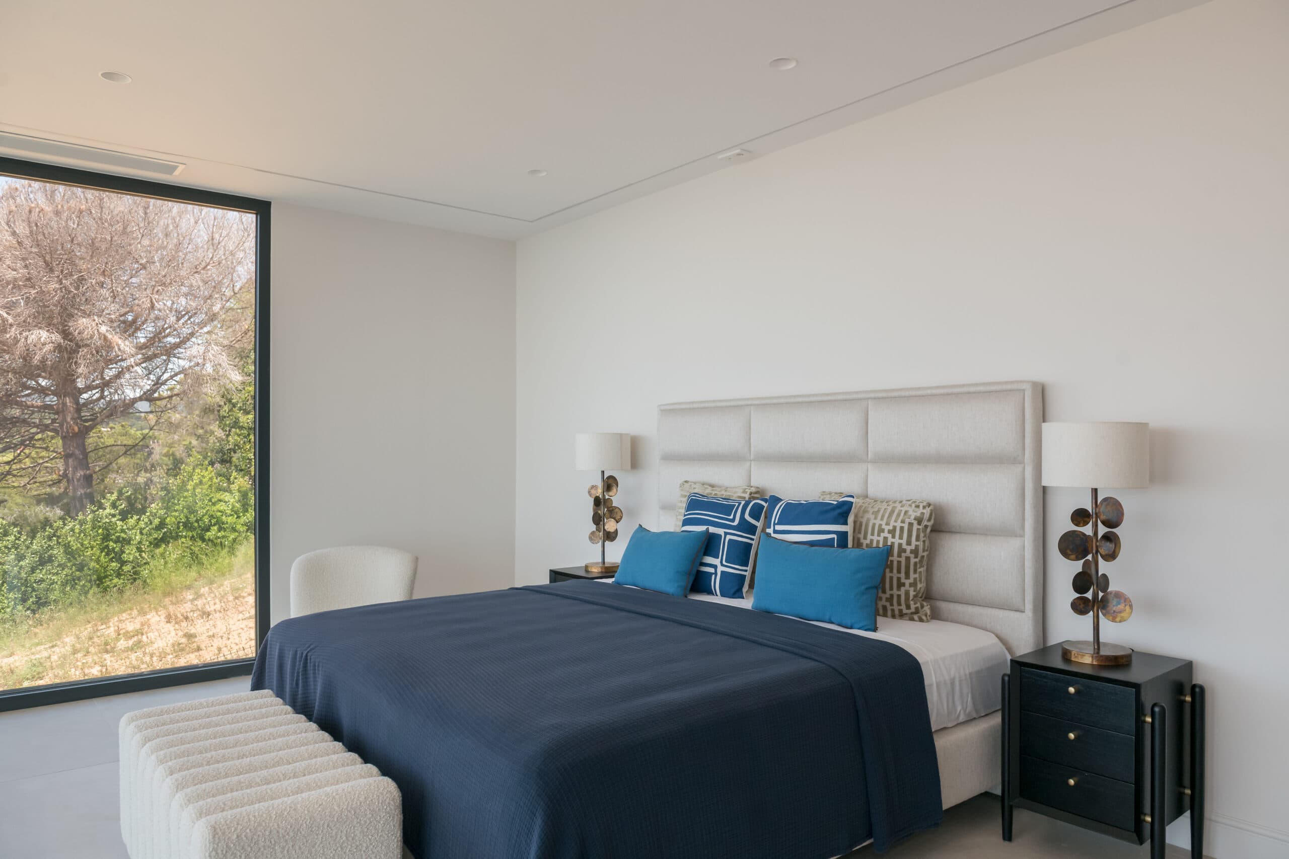 A living space staged by BANQA with designer furniture